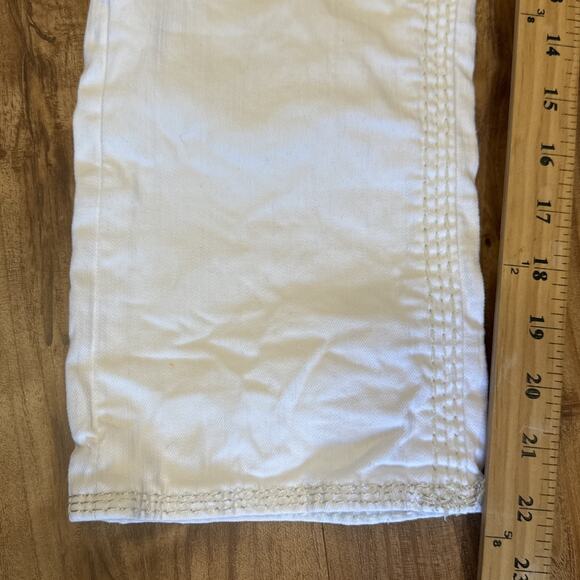 Rock Revival Women’s Katie Rhinestone White Size 29 Stretch Capri Jeans -FLAW- - Picture 9 of 9